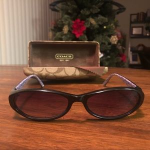 Authentic black Coach signature sunglasses